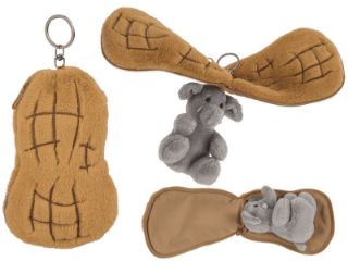 Obrázek z Klíčenka slon v buráku plyš 13cm 